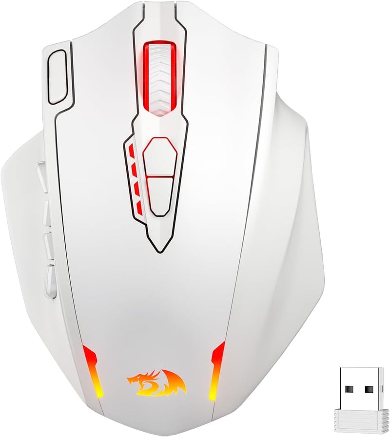 Redragon M913 Wireless Gaming Egér 16000 DPI RGB 12 Oldalsó Gomb MMO