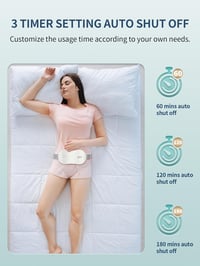 SlimPal Vezeték Nélküli Menstruációs Melegítőöv - USB-s Hordozható Hőpárna Nőknek, Fehér 3