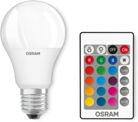 Osram LED Izzó E27 9W - Színes, Fényerő-szabályozható Körte Alakú Lámpa, 806lm, 3000K Meleg Fehér, 60W Hagyományos Helyett 1
