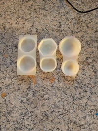Set 3 Forme din Silicon HQdeal - Matriță Rășină Epoxidică pentru Bijuterii DIY, Pandantiv, Colier, Cercei - Rotund, Coloană Lungă 4