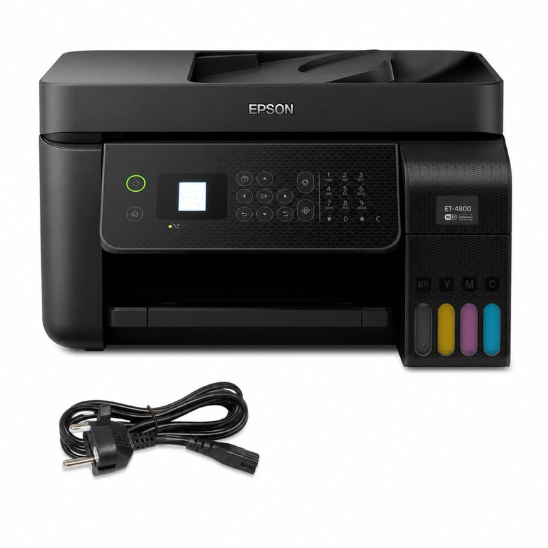 Imprimantă multifuncțională cu rezervor de cerneală Epson EcoTank ET-4800 A4, Wi-Fi, Ethernet — fără cerneală (stare: vezi a 2-a imagine)
