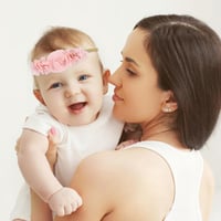 5 db Cinaci virágos hajpánt babáknak és kislányoknak - puha nylon fejdísz 3