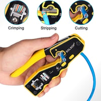CAT5/6 RJ45 krimpelő fogó készlet 50db átmenő csatlakozóval 2