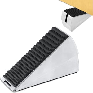 CAAGGMM ajtótartó, rugós, állítható magasságú, rozsdamentes acél - ezüst - 7,5 cm