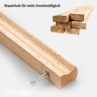 CAAGGMM Drevená úchytka na nábytok, 6 ks, rozteč otvorov 160 mm, so skrutkami, úchytka na zásuvky a skrinky z masívneho dreva, do kúpeľne, kancelárie a kuchyne 6