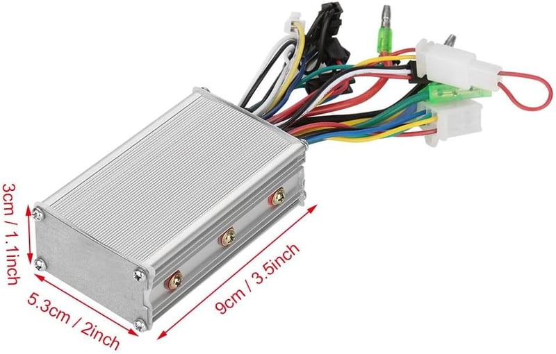 Elektromos Roller Vezérlő 36V/48V 350W - Kefenélküli Alumínium Kerékpár Kiegészítő