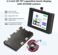 ESP32 fejlesztőkészlet 3,5" érintőkijelzővel és OV2640 kamerával 2