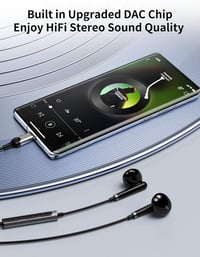 USB-C fülhallgató mikrofonnal iPhone, Samsung, Xiaomi és más okostelefonokhoz - HiFi sztereó 5