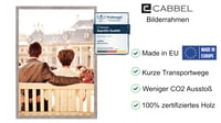CABBEL 40 x 60 cm Sivi (Beton) MDF Okvir za slike Set - 3 komada s nelomljivim Pleksiglasom, Za moderne fotografije, slike, za vješanje na zid 2