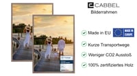 CABBEL Set okvira za slike 50 x 70 cm, 2 kom Tamni Hrast Drveni Okvir za Postere, Fotografije, Puzzle, s Akrilnim Staklom, za Vješanje na Zid 2