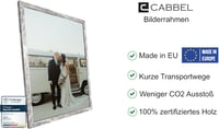 CABBEL Képkeret 2 db 50x70 cm - Nyírfa Keret Akril Üveggel - Dokumentum, Poszter, Puzzle Tartó - Falra Akasztható 3