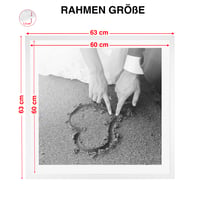 CABBEL Rám na obrazy 60x60 cm, biela MDF, rám na plagáty s akrylovým sklom, rám na puzzle, fotorámik na stenu, rám na dokumenty, koláže a plagáty, 1 ks 3