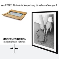 Rám na obraz CABBEL 60x60 cm čierny MDF drevo s akrylovým sklom 1 ks 4