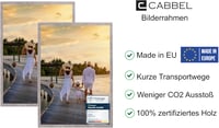 CABBEL Képkeret Szett - 2 db 50 x 70 cm-es Szürke (Beton) MDF Fa Keret Törhetetlen Akril Üveggel 2