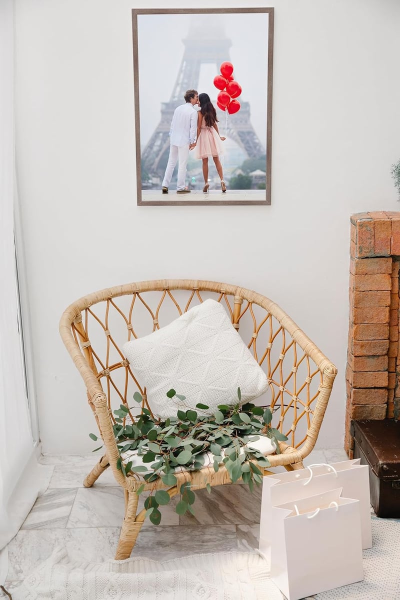 CABBEL Képkeret Szett - 2 db 60 x 80 cm-es Sötét Tölgy Fa Keret Poszterekhez, Dokumentumokhoz, Fotókhoz, Puzzle-höz, Akril Üveggel, Falra Ak