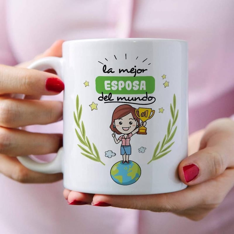 MUGFFINS Spanyol Feliratú "Feleség" Bögre - Egyedi Ajándék