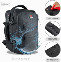 CabFit Nomad Utazási Hátizsák 40x20x25cm Ryanair Vueling Easyjet USB Port Vízálló 3