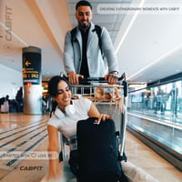 CabFit Nomad Utazási Hátizsák 40x20x25cm Ryanair Vueling Easyjet USB Port Vízálló 8