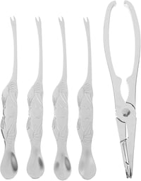 Cabilock 5 részes rozsdamentes tenger gyümölcs eszköz szett homár rák fogó csipesz 1