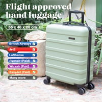 Cabin Max Anode Fedélzeti Bőrönd 55x40x20cm Menta Zöld 40L 3