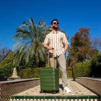 Troller de cabină Cabin Max Anode, ușor, carcasă dură, cu 4 roți și cifru, pentru călătorii 6