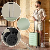 Cabin Max Anode könnyű merevfalú bőrönd 4 kerekű kombinációs zárral 7