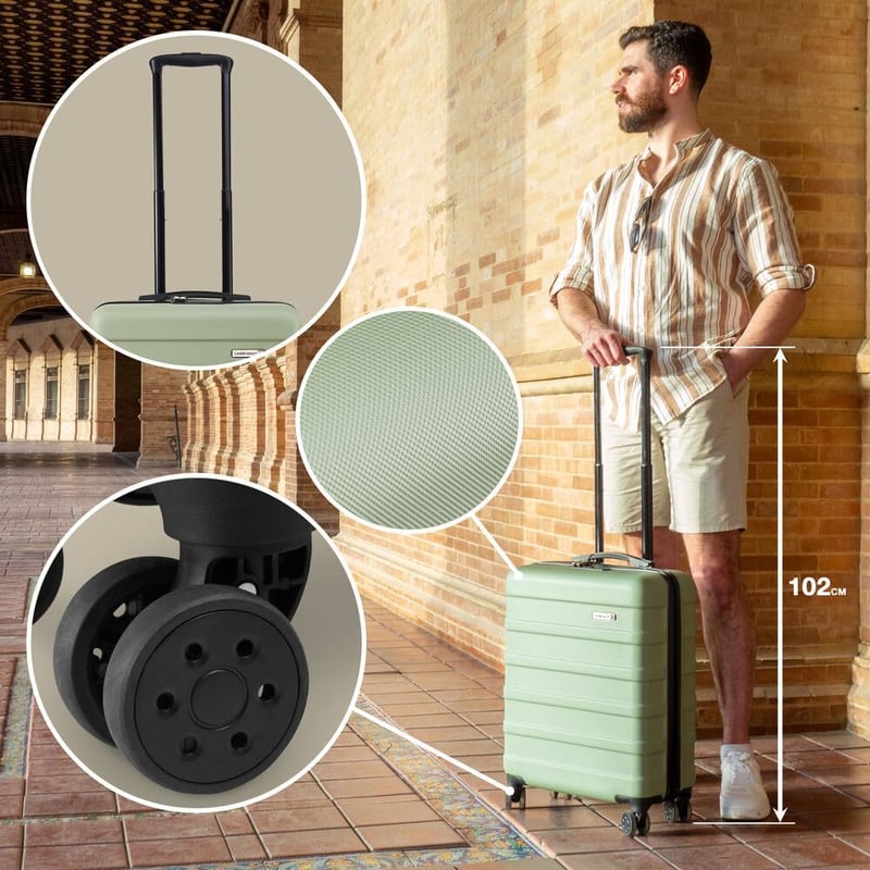 Cabin Max Anode Fedélzeti Bőrönd 55x40x20cm Menta Zöld 40L
