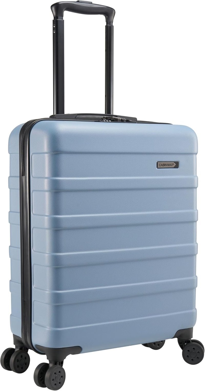 Cabin Max Anode Könnyű Kemény Héjú Bőrönd - 55x40x20 cm Kézipoggyász 4 Kerékkel és Kombinációs Zárral, Fapados Légitársaságokkal Kompatibili