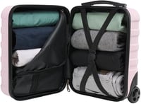 Cabin Max Anode merev héjú ülés alá gurulós kabinbőrönd kézipoggyász Wizz Air 40x30x20 cm 24 L rózsaszín 8