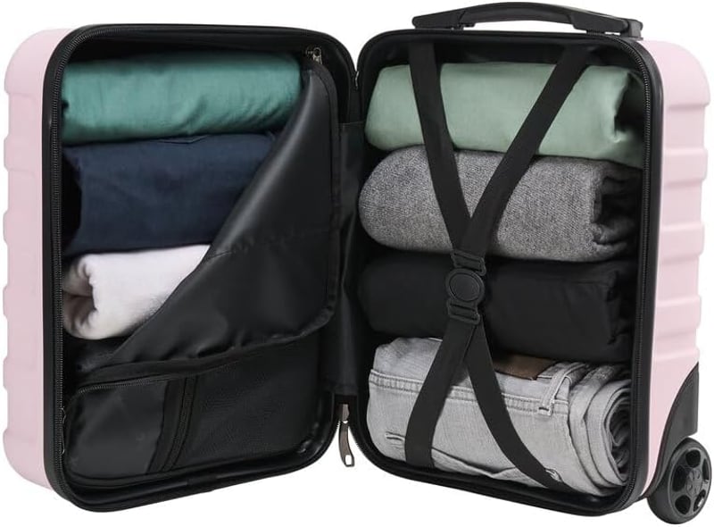 Cabin Max Anode merev héjú ülés alá gurulós kabinbőrönd kézipoggyász Wizz Air 40x30x20 cm 24 L rózsaszín