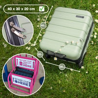 Cabin Max Anode Wizz Air Easyjet Fedélzeti Bőrönd 24L Inca Zöld 40x30x20cm 5