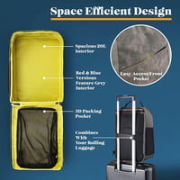 Cabin Max Kézipoggyász Hátizsák 40x20x25 cm Ryanair Wizz Air EasyJet Utazási Táska Manhattan 20L Fekete 3