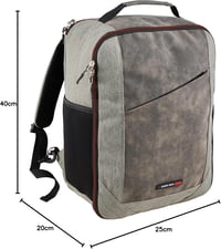 Cabin Max Kézipoggyász Hátizsák 40x20x25 cm Ryanair Wizz Air EasyJet Utazási Táska Manhattan 20L Fekete 10