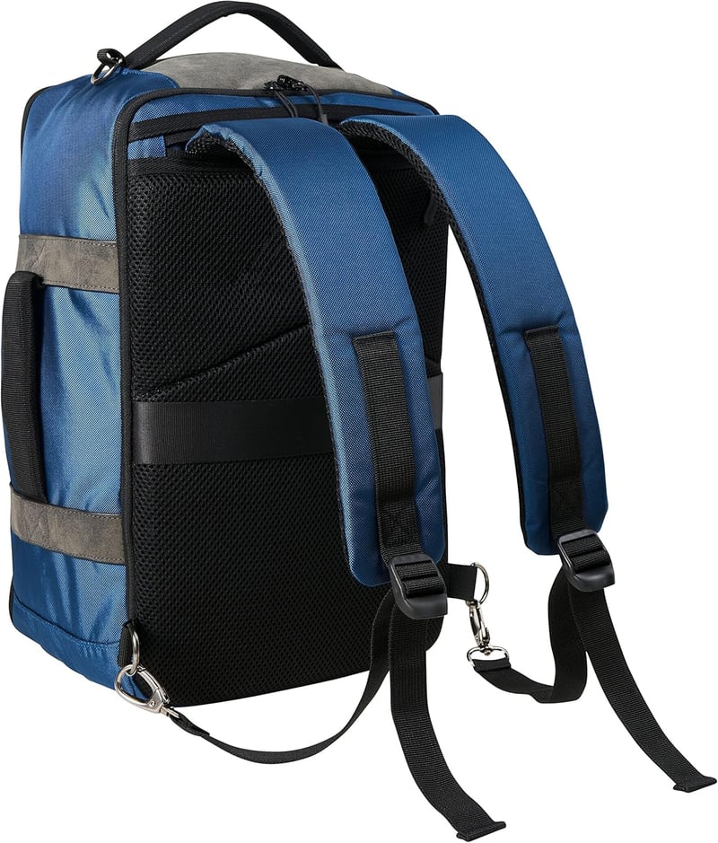 Cabin Max Manhattan Kézipoggyász Hátizsák 40x20x25cm USB Porttal - Ryanair, Wizzair, Easyjet Kompatibilis Utazótáska 20L Kék