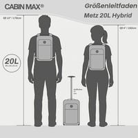 Cabin Max Metz ručna torba za prtljagu, 40x20x25 cm, 20L zapremine, za letove Ryanaira, izrađena od recikliranog RPET poliestera 4