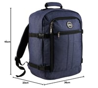 Kabínový batoh Cabin Max Metz 24L 40x30x20 cm – Cestovná taška pre lety EasyJet, Ryanair, Wizz Air s kompresnými popruhmi 8