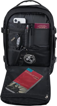 Cabin Max Metz Hátizsák 40x30x20 cm - Kézipoggyász Repülőgépre, Utazótáska Wizz Air és Eurowings Kompatibilis, Újrahasznosított RPET Anyagbó 5
