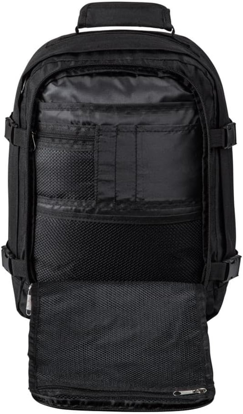 Cabin Max Metz Hátizsák 40x30x20 cm - Kézipoggyász Repülőgépre, Utazótáska Wizz Air és Eurowings Kompatibilis, Újrahasznosított RPET Anyagbó
