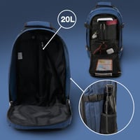 Cabin Max Ryanair Fedélzeti Hátizsák 40x20x25cm Utazáshoz Férfiaknak Nőknek 5