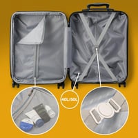 Cabin Max Velocity 55x40x20 cm Bővíthető Fedélzeti Bőrönd Ryanair Easyjet Lufthansa 6