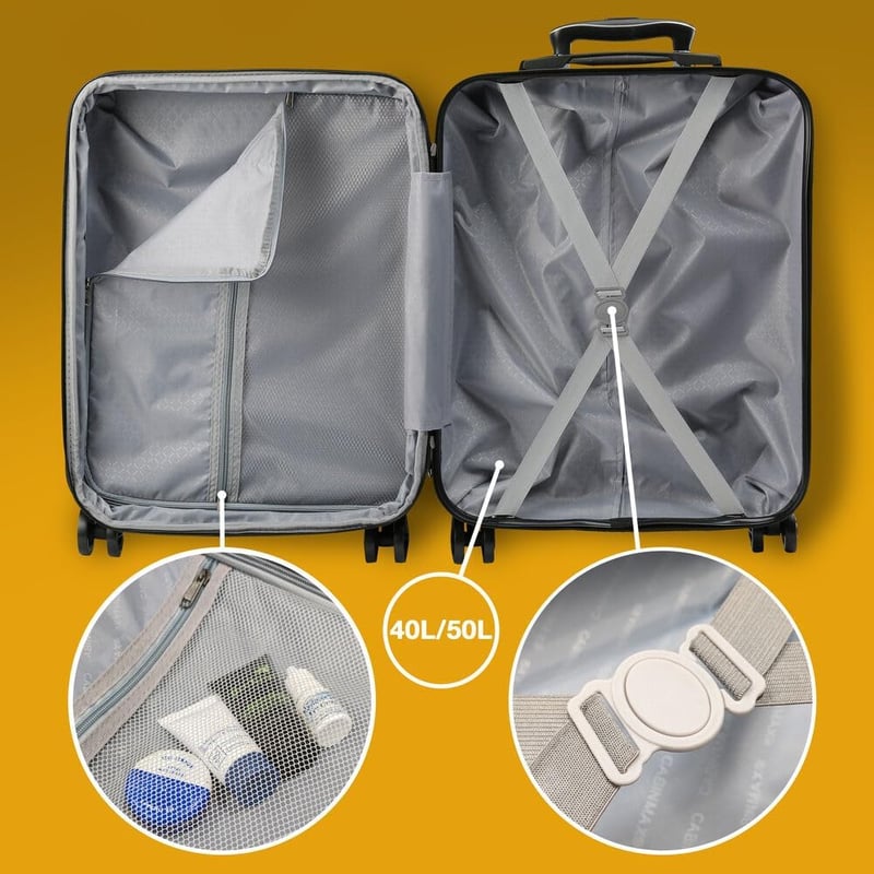 Cabin Max Velocity 55x40x20 cm Bővíthető Fedélzeti Bőrönd Ryanair Easyjet Lufthansa