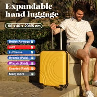 Cabin Max Velocity 55x40x20 cm Bővíthető Fedélzeti Bőrönd Ryanair Easyjet Lufthansa 3
