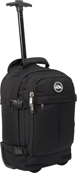 CabinMax Metz kabinbőrönd kézipoggyász EasyJet Ryanair Wizz Air járatokhoz - újrahasznosított poliészter, kompressziós pántok - 40x20x25 cm, Hybride
