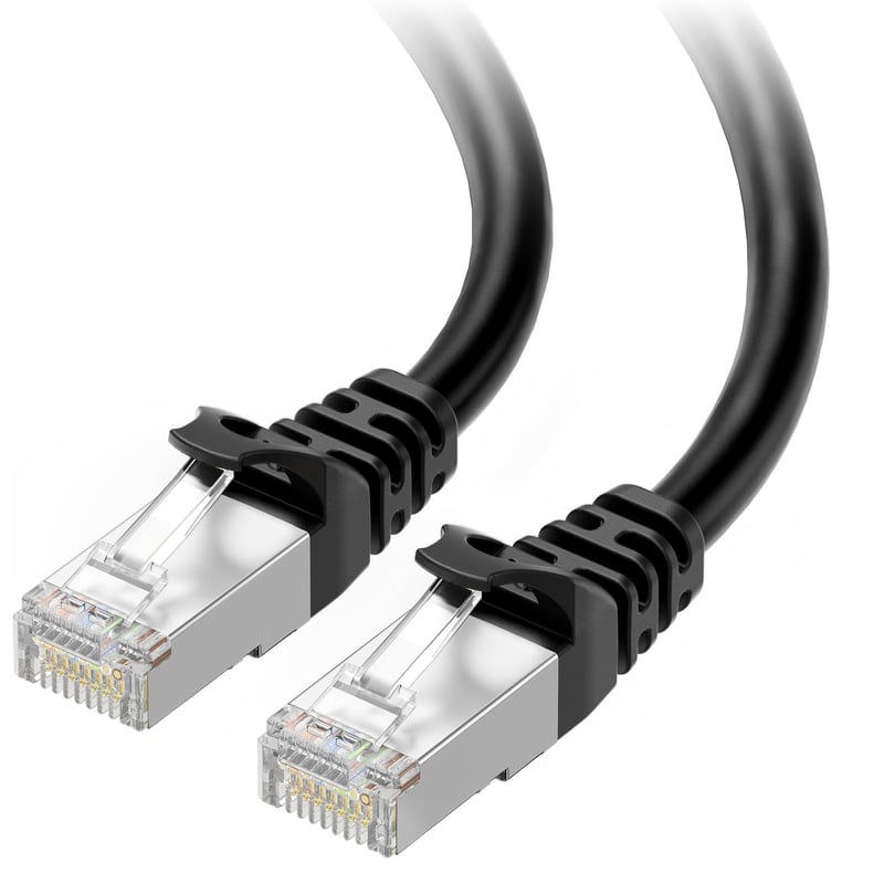 Cablu de rețea Cable Matters 160012-BLK-3x5 – negru, transfer de date de mare viteză, conexiune fiabilă pentru utilizare acasă și la birou