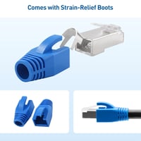 Cable Matters 20db Cat8 Cat7 Cat6A RJ45 Csatlakozó 23-24AWG Hálózati Kábel 6