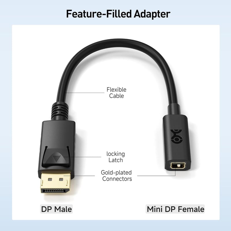 Cable Matters DisplayPort - Mini DisplayPort adapter 15 cm