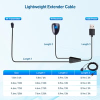 Cable Matters IR távirányító hosszabbító kábel (IR Repeater) - 1,8 m 7