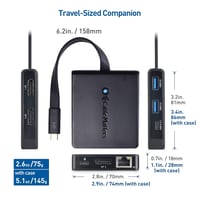 Docking station USB-C Cable Matters, hub cu 3 monitoare 4K, DisplayPort, Ethernet, 100W 7