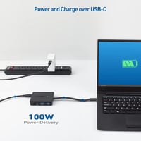 Docking station USB-C Cable Matters, hub cu 3 monitoare 4K, DisplayPort, Ethernet, 100W 5