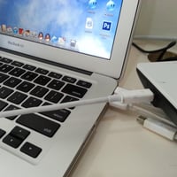 Cablecc Thunderbolt Adatkábel MacBook 2013-2015 Modellekhez - 2m Fehér - 20Gbps Nagysebességű Videó/Adat Átvitel - iMac Kijelző Kompatibilis 9